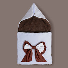 Sherpa Baby Carry Nest-Brown & Off white