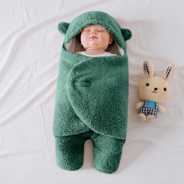 New Born Baby Swaddle Leggy-Green