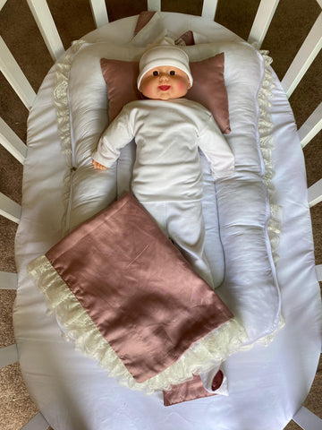 Cotton satin Portable Baby Nest